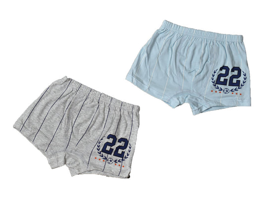 Set of 2 Shorts - Blue and Grey