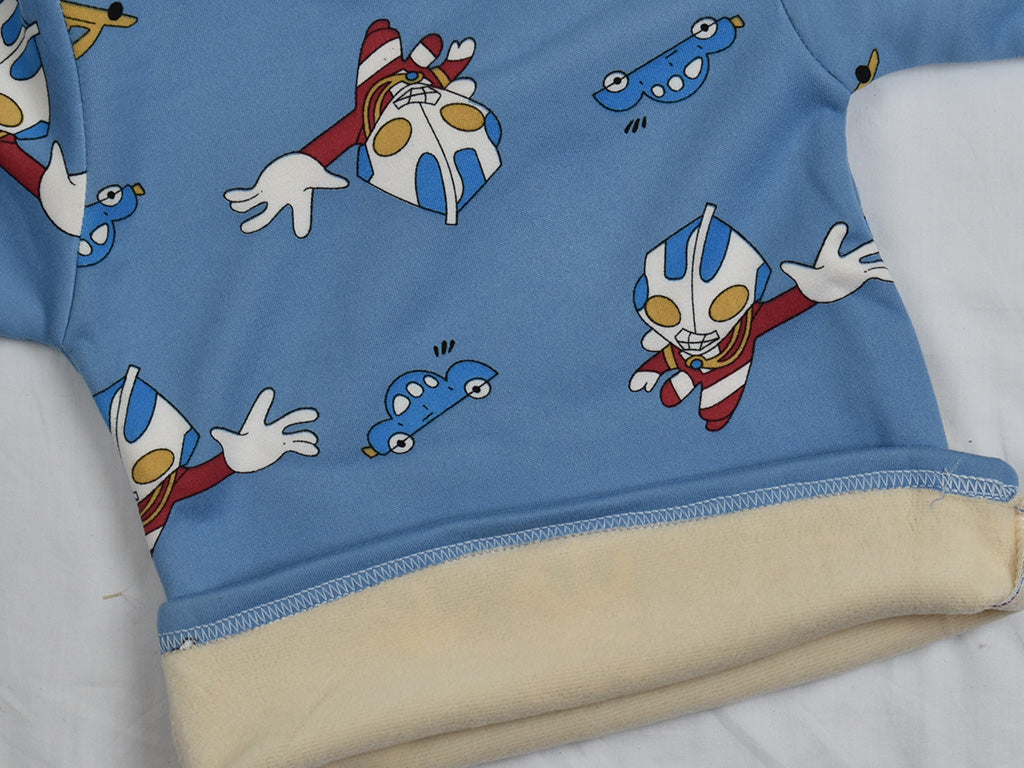 T-shirt and Touser Blue Ultraman (Fleece)