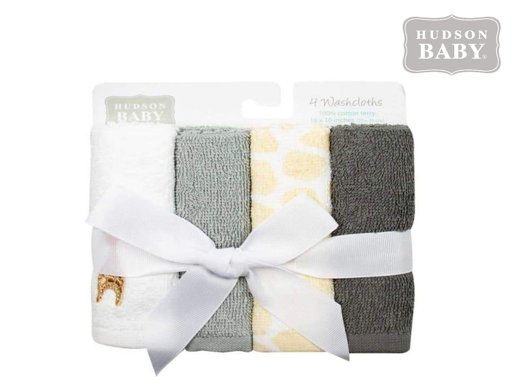 Hudson Baby Washcloths (Set of 4)