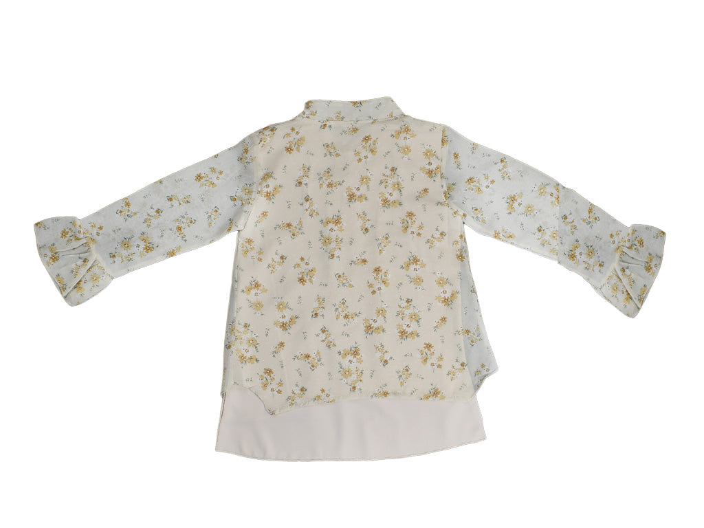 Top Tiny Flowers Creamish