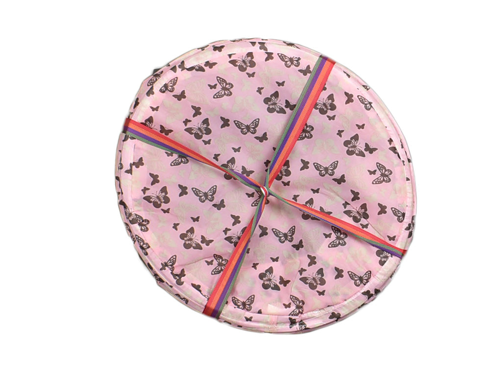 Foldable Storage Laundry Basket Pink Butterfly