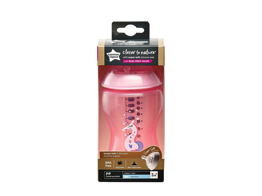 Tommee Tippee Feeding Bottle (Close to Nature) Pink 260ml