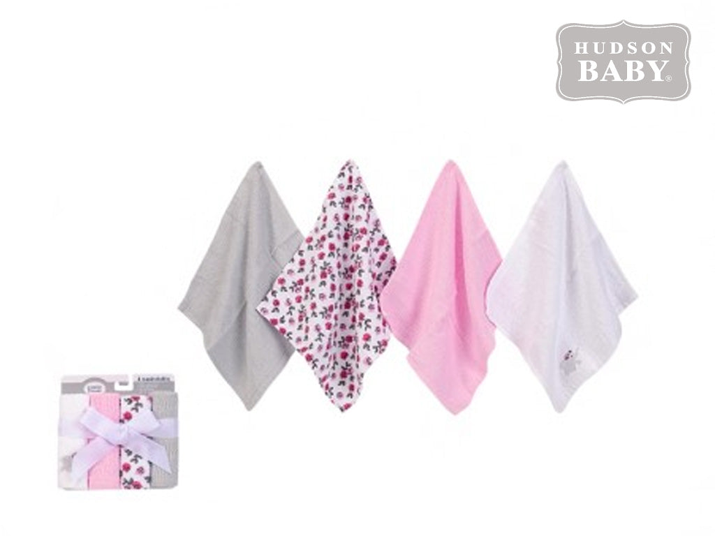 Hudson Baby Washcloths (Set of 4)