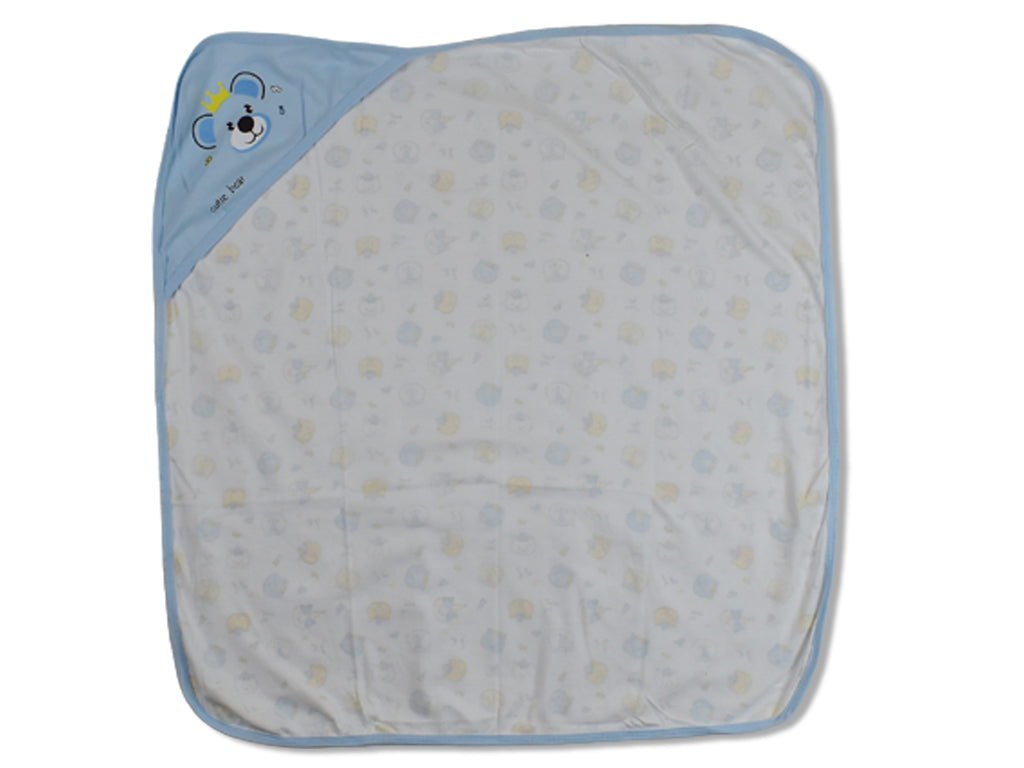 Wrapping Sheet Hooded Light Blue Bear