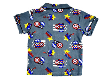 Sleeping Suit Grey Captain America