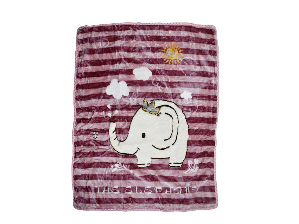 Baby Blanket Elephant Purple