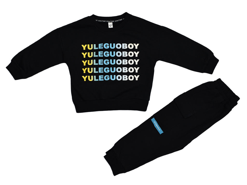 T-shirt & Trouser Yuleguoboy Black (warm)