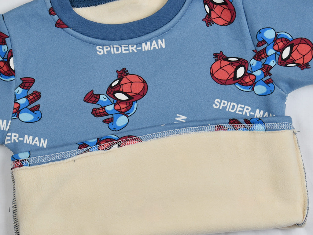 T-shirt and Trouser Blue Spiderman (Fleece)