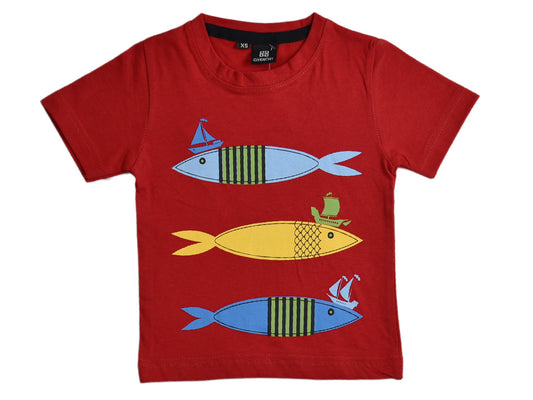 T-shirt Red Fishes