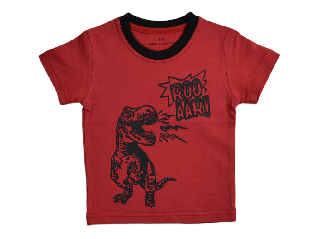 T-shirt Red Dino Roar