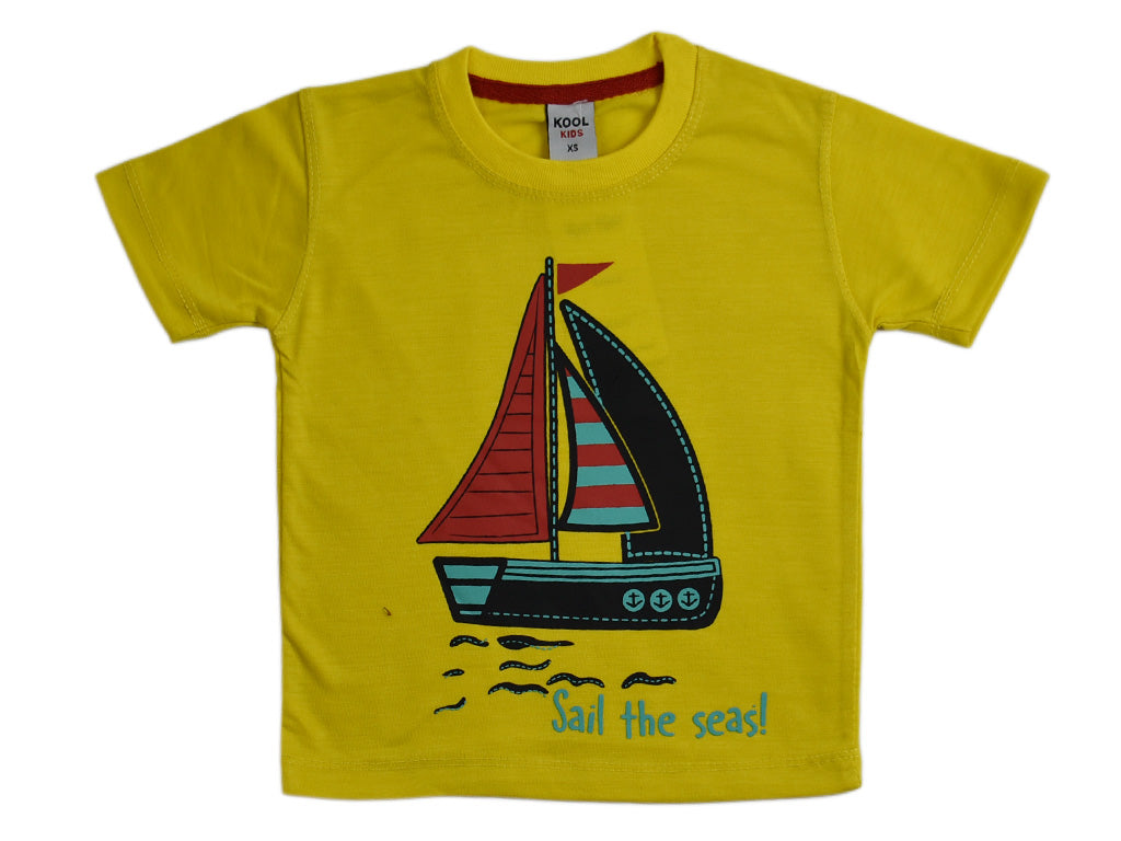 T-shirt Yellow Sail Sea