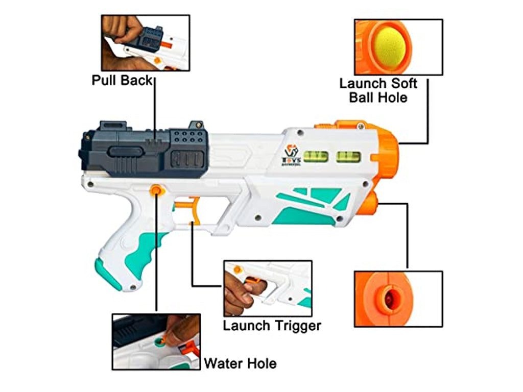 Soft Ball And Water Gun (2-in-1)