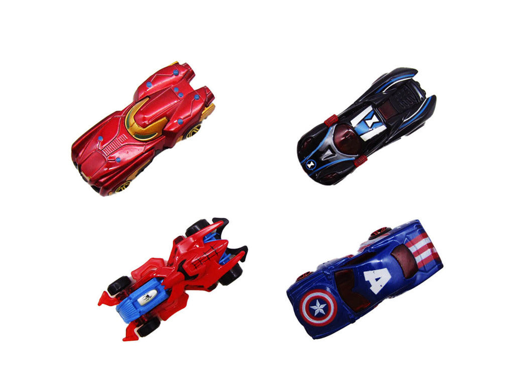 Avengers Simulation Alloy Car (Set of 4)