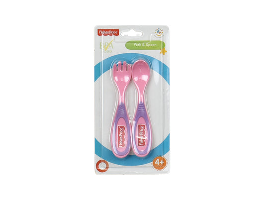 Fisher Price Fork and Spoon Pink