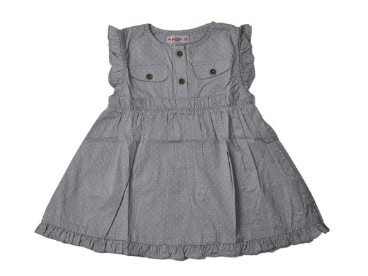 Frock Grey with White Dots