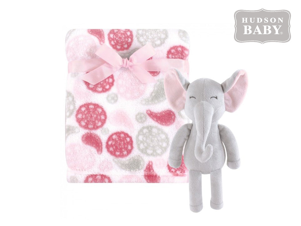 Hudson Baby Plush Toy & Blanket (Set of 2)