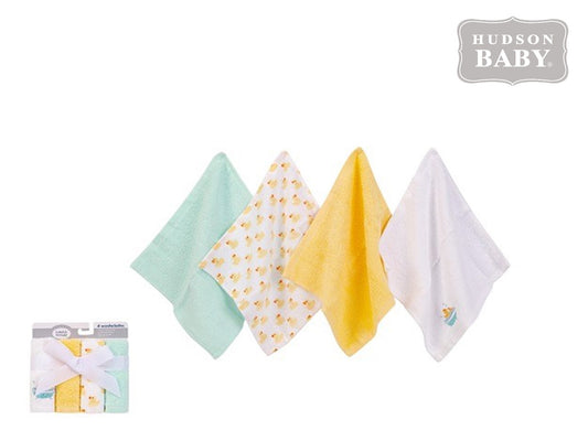 Hudson Baby Washcloths (Set of 4)