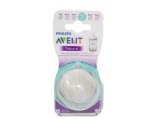 Philips Avent Natural / Teats / 3m+ (2 Pieces)