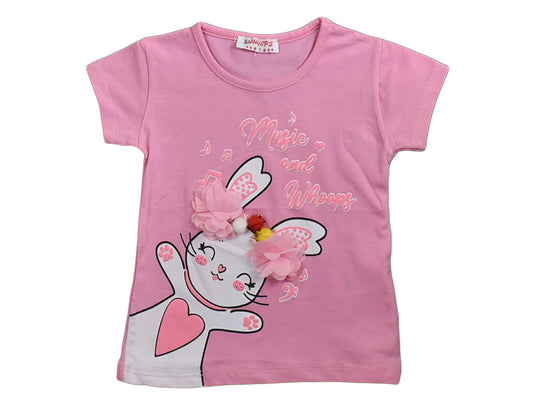 T-shirt Pink Rabbit Music