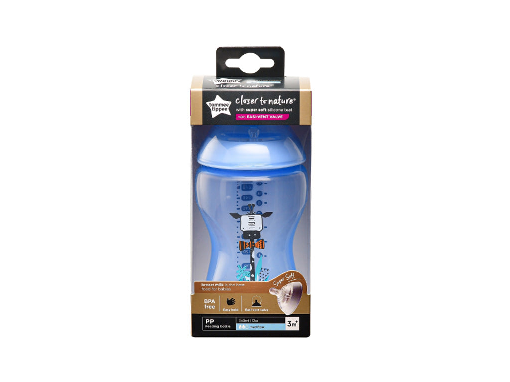 Tommee Tippee Feeding Bottle (Close to Nature) Blue 340ml