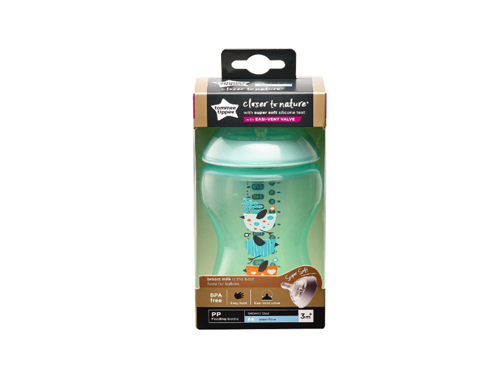 Tommee Tippee Feeding Bottle (Close to Nature) Green 340ml