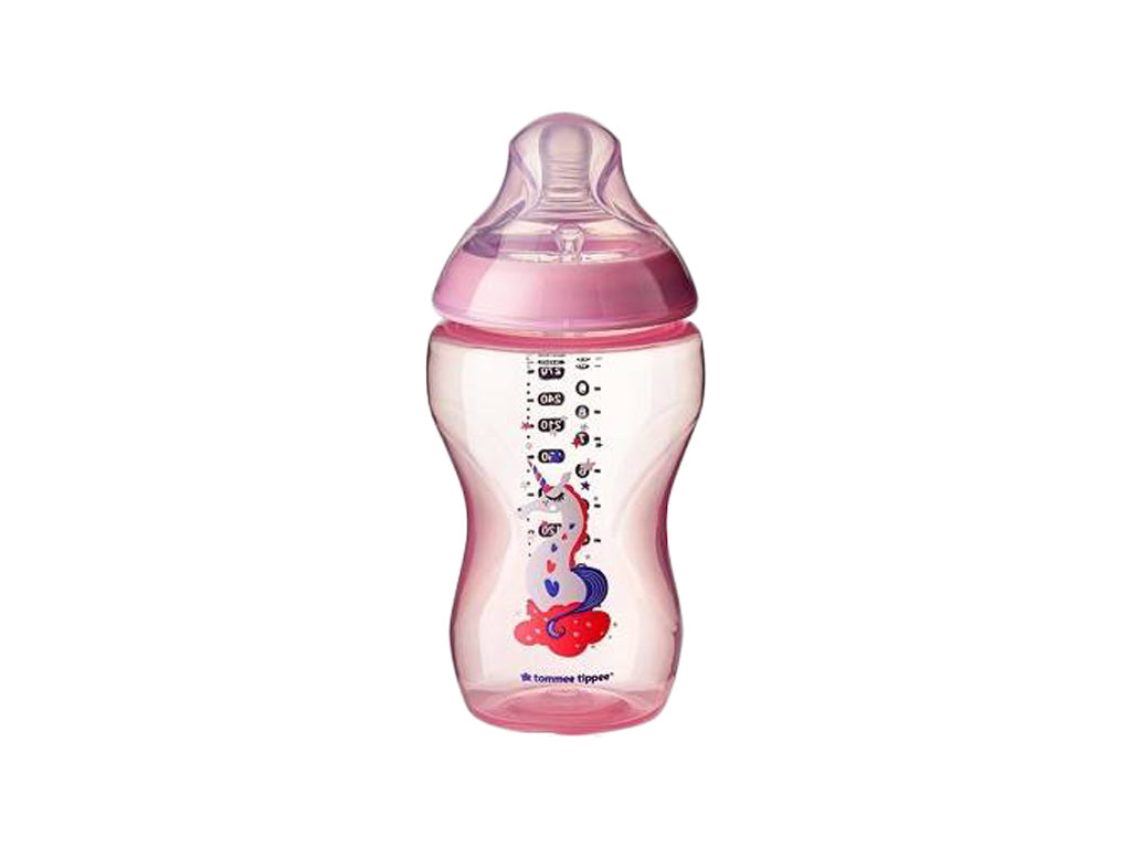 Tommee Tippee Feeding Bottle (Close to Nature) Pink 340ml