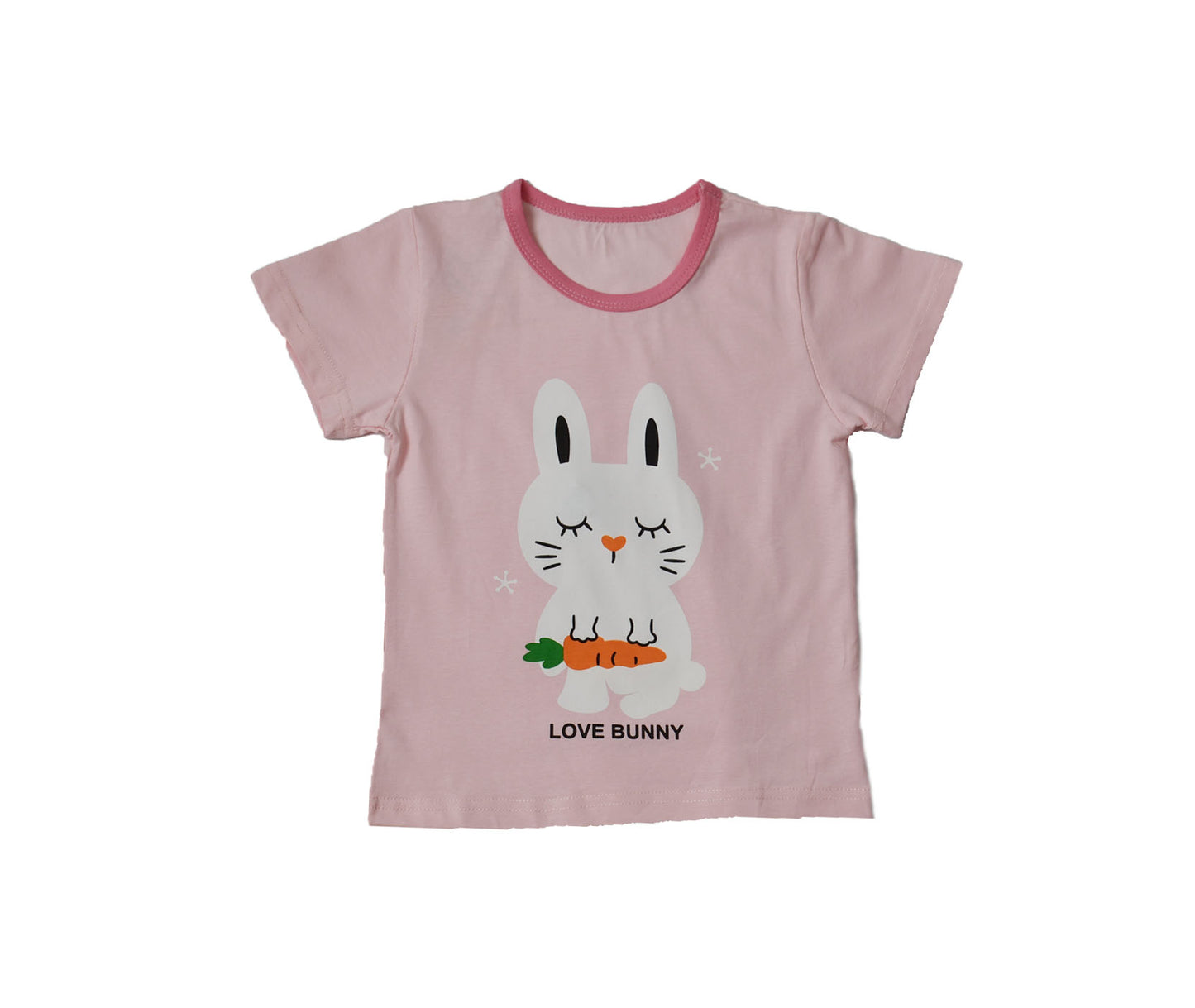 T-shirt & Shorts Pink Bunny