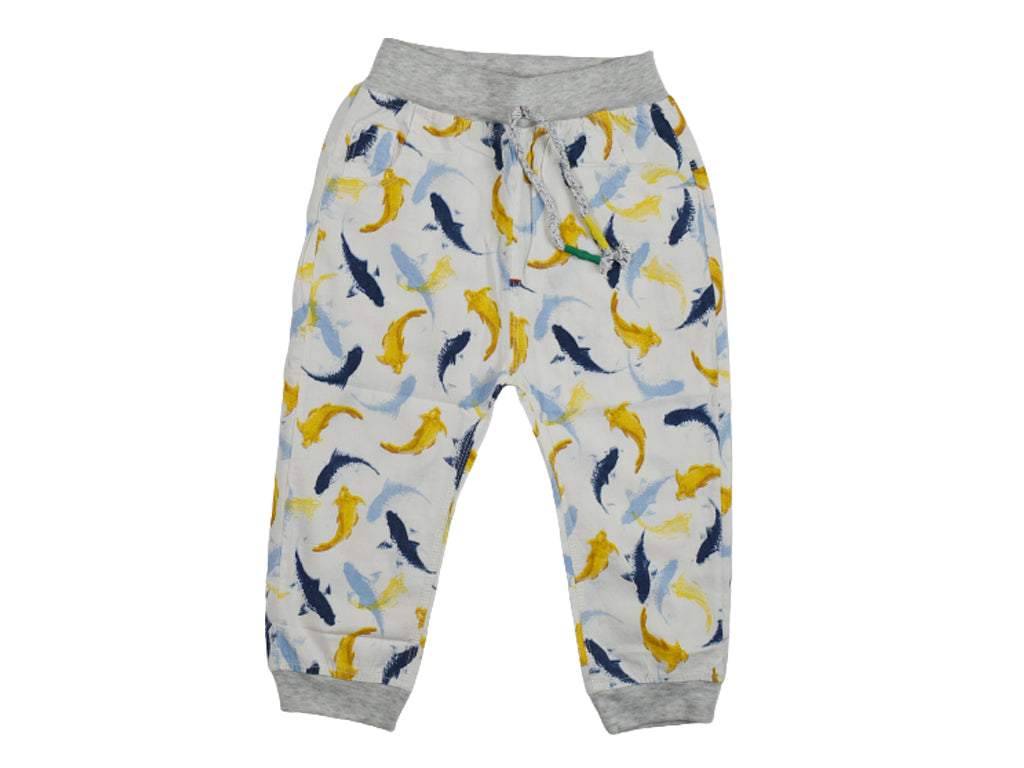 Girls Trousers White Fishes
