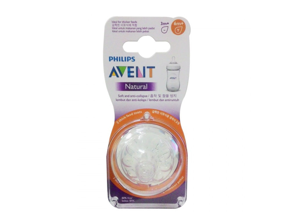Philips Avent Natural / Teats (Nipples) / 6m+ (2 Pieces)