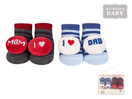 Hudson Baby Booties (Pack of 2)