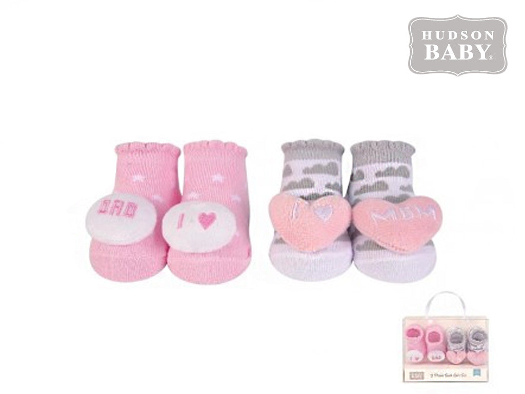 Hudson Baby Booties (Pack of 2)