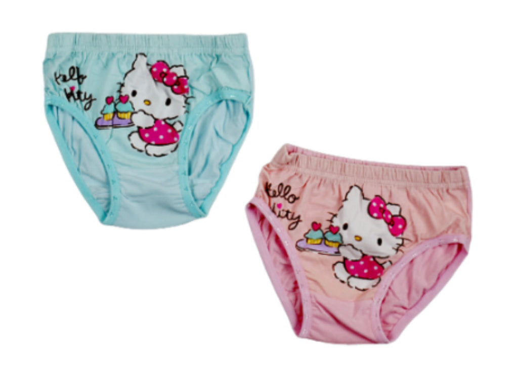 Set of 2 Shorts Pink Blue kitty
