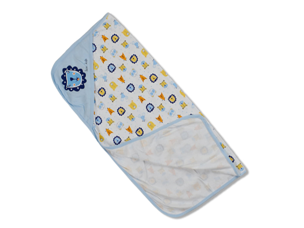 Wrapping Sheet Hooded Blue Lion