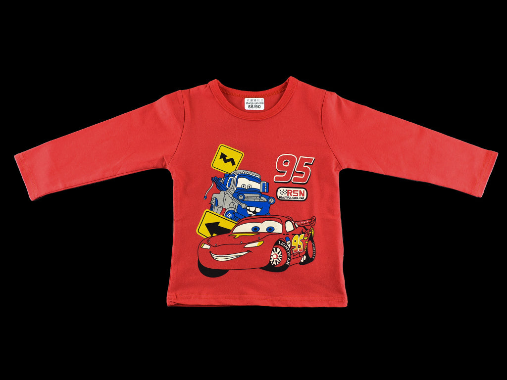 T-shirt with Trouser Red Cars Design