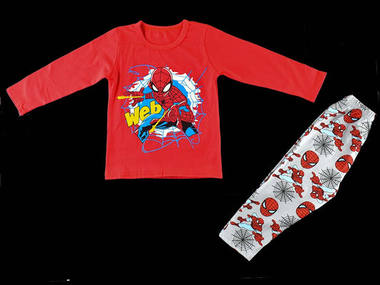 T-shirt & Trouser Red Spiderman