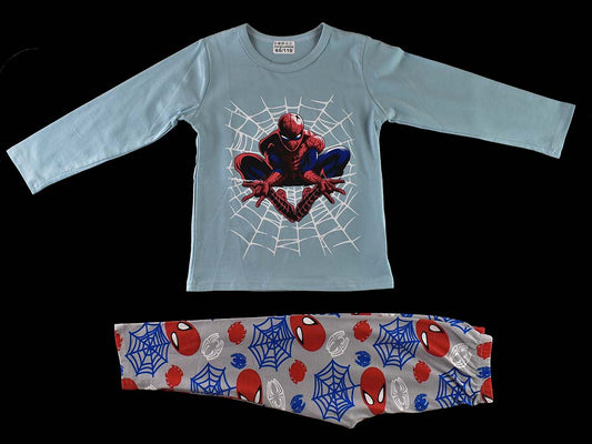 T-shirt & Trouser Bluish Grey Spiderman