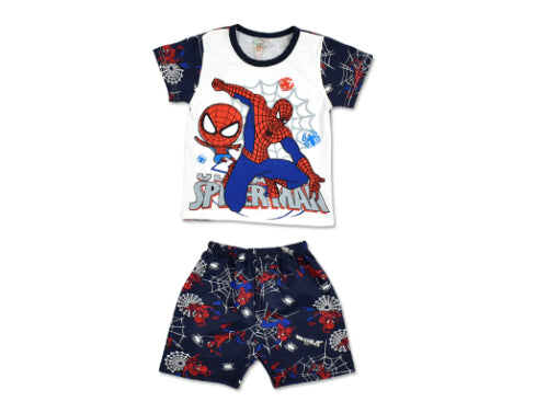 T-shirt & Trouser White Spiderman in Action