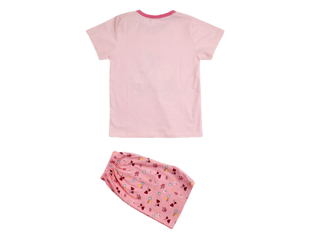 T-shirt & Trouser Pink Twin Kitties