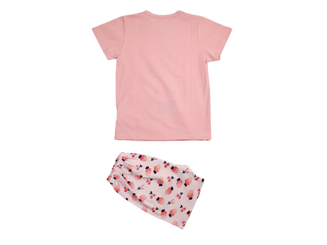 T-shirt & Trouser Pink Kitty Cat