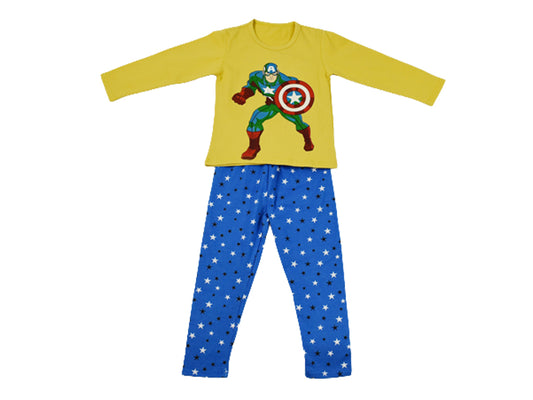 T-shirt & Trouser Yellow Captain America