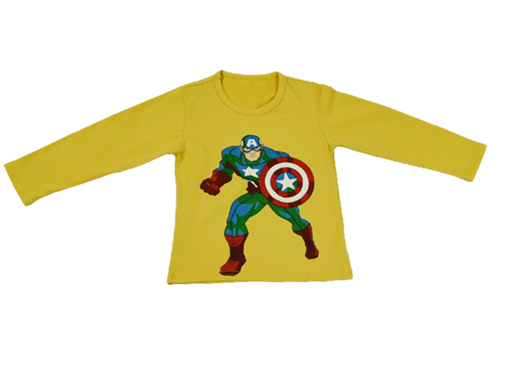 T-shirt & Trouser Yellow Captain America